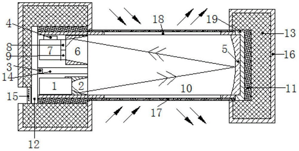 Aircraft fire alarm detection device and method based on CO2 gas concentration monitoring