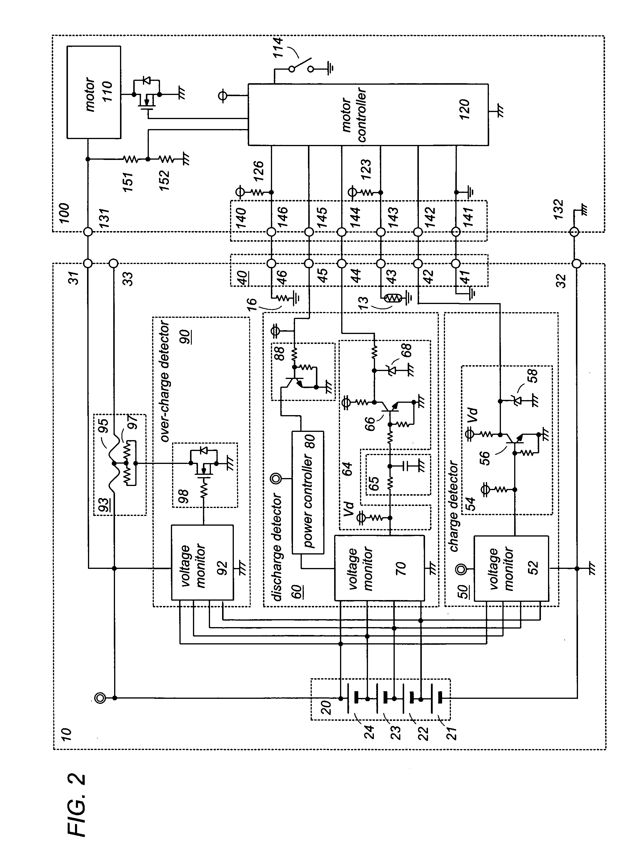 Rechargeable battery pack for a power tool