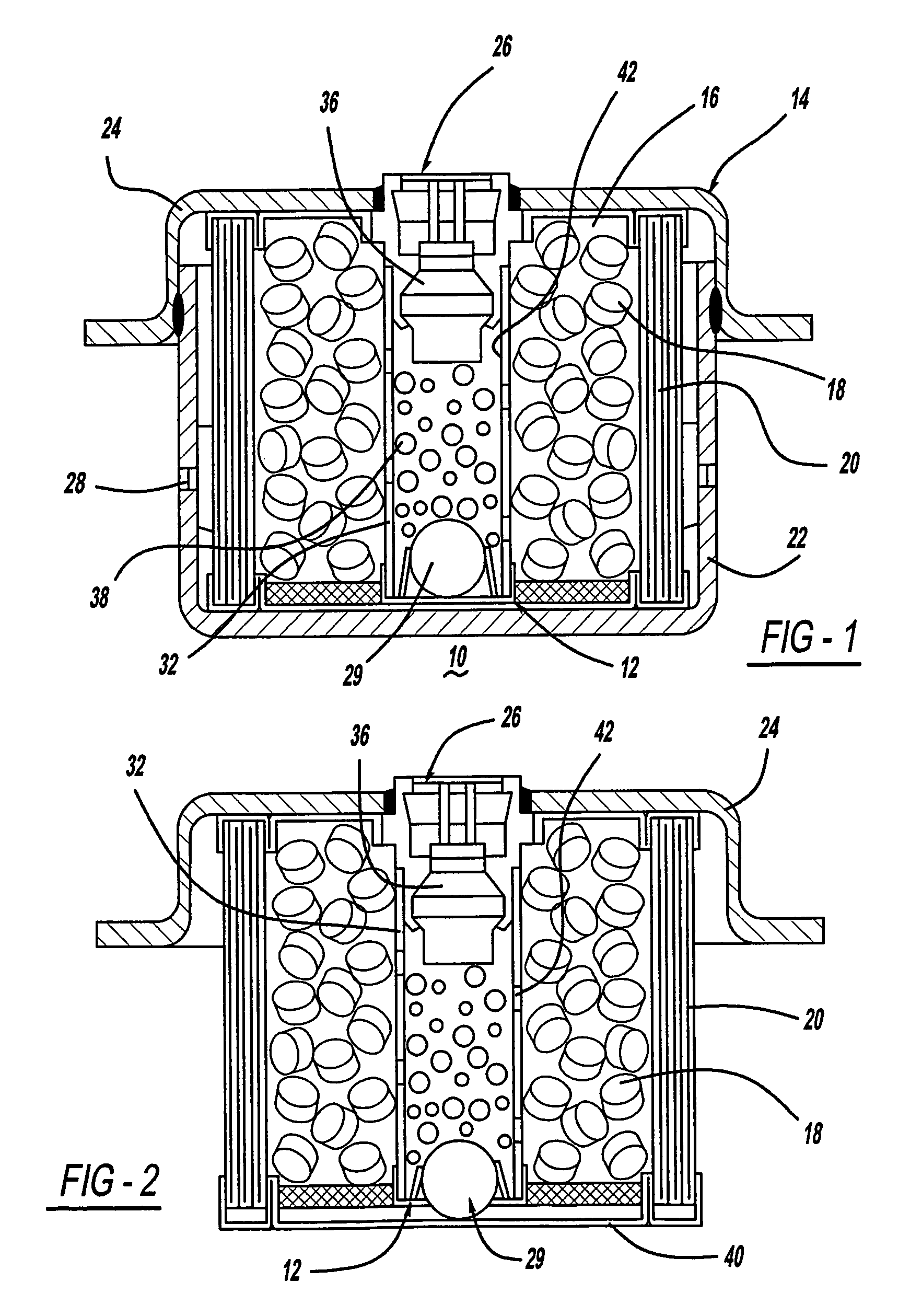 Inflator with an auto-ignition cradle