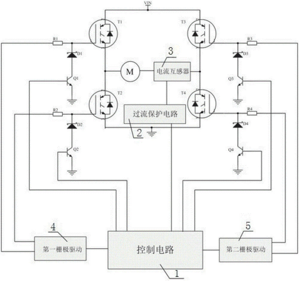 IGBT (Insulated Gate Bipolar Transistor) protection circuit and protection method in stepping motor driver