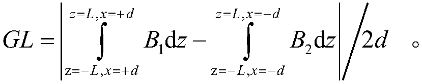 Integral measurement method and integral measurement device for magnetic field gradient of quadrupole magnet