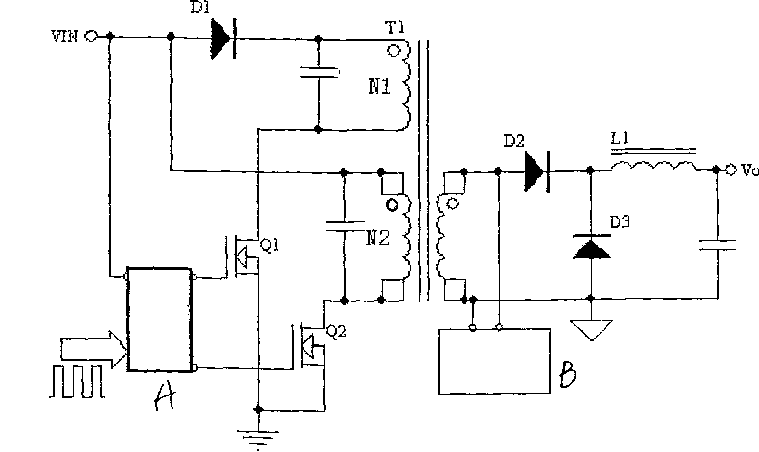 Switch electric power circuit with wide inputting range