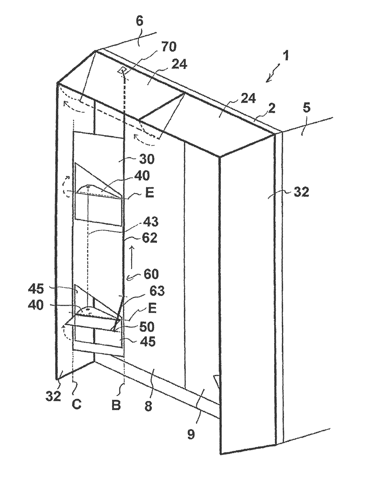 Rear spoiler device for a vehicle