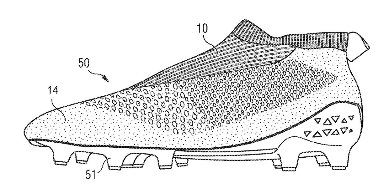 Manufacturing method for coating a fabric with a three-dimensional shape