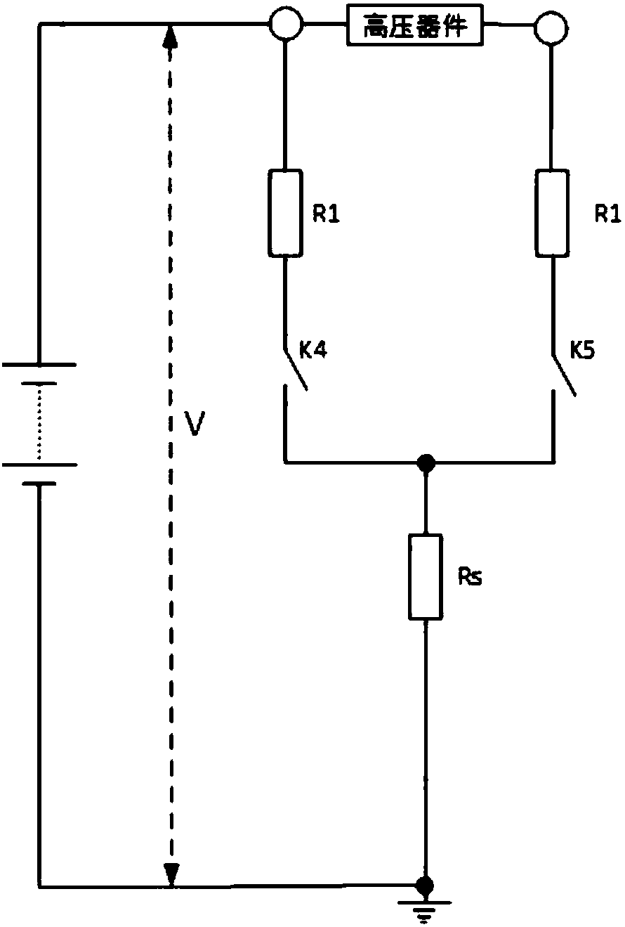 Vehicle-mounted high voltage insulation detection device and method