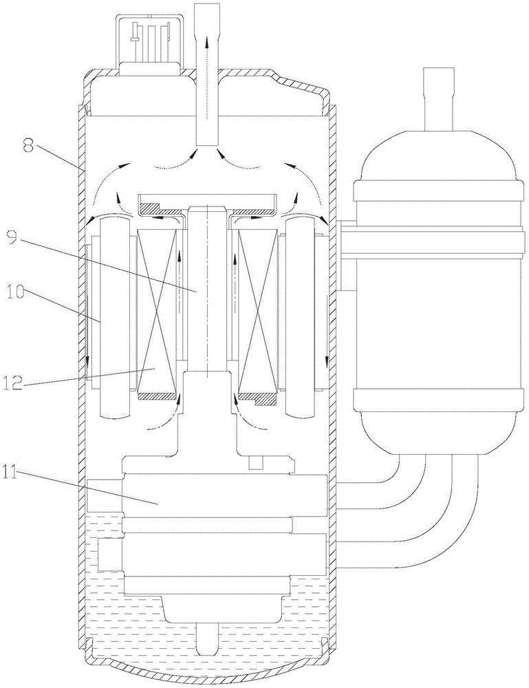 Rotor assembly, pump rotor assembly, assembling method of pump rotor assembly and compressor