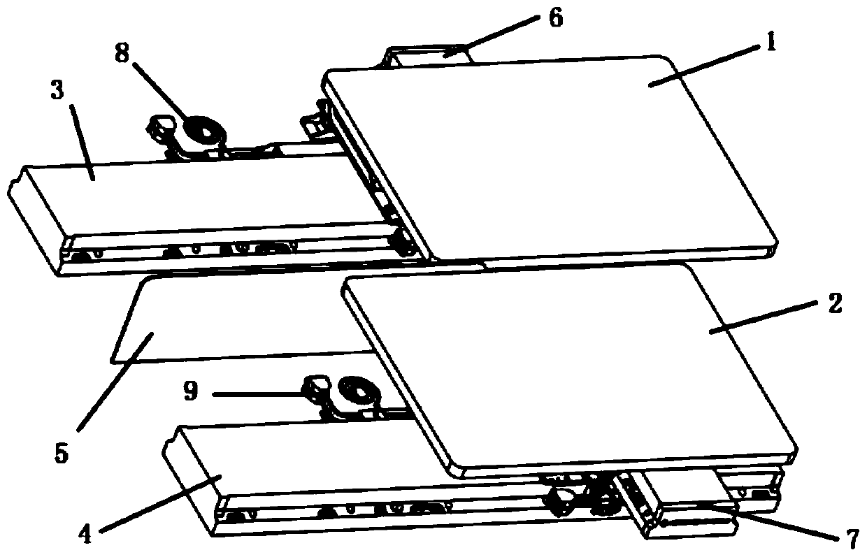 A kind of ldi double workpiece exposure device and exposure method