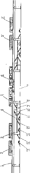 Ladder-shaped platform of island type station of parallel elevated road