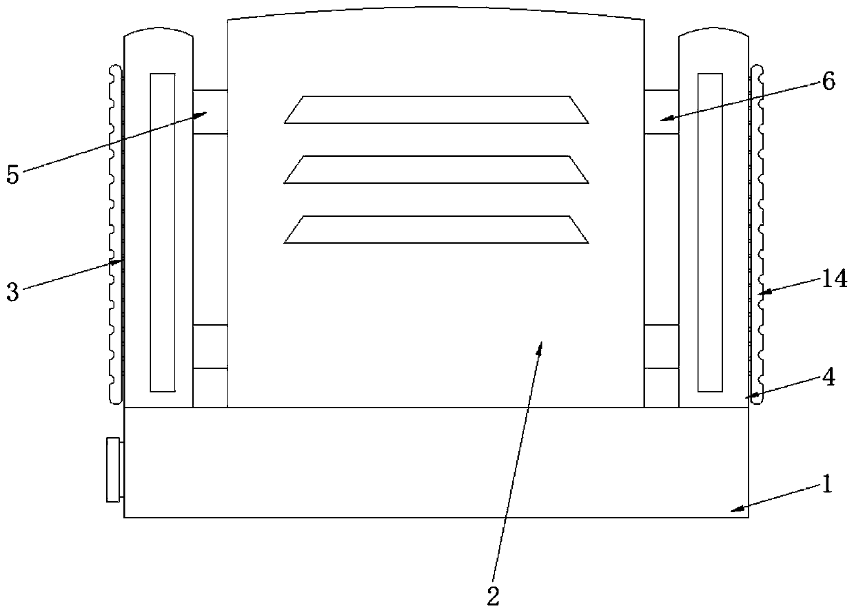 Efficient heat dissipation intelligent machine room communication equipment protection device