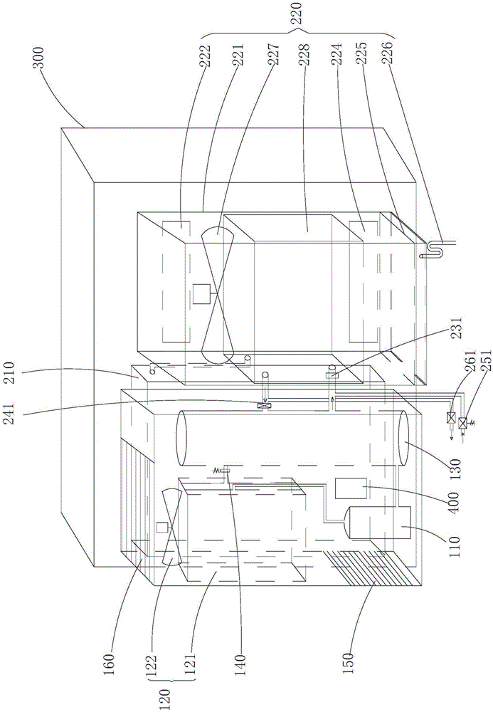 Frequency converter cooling device, air conditioning unit and control method