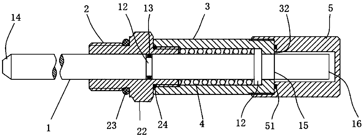 Wear checking device for brake pad of oil-cooling multi-piece brake