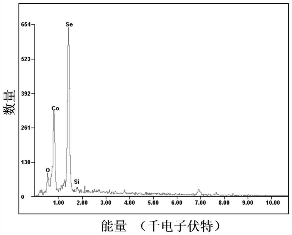 Room temperature wide spectrum photoelectric detector based on two-dimensional cobalt selenide thin film and preparation method