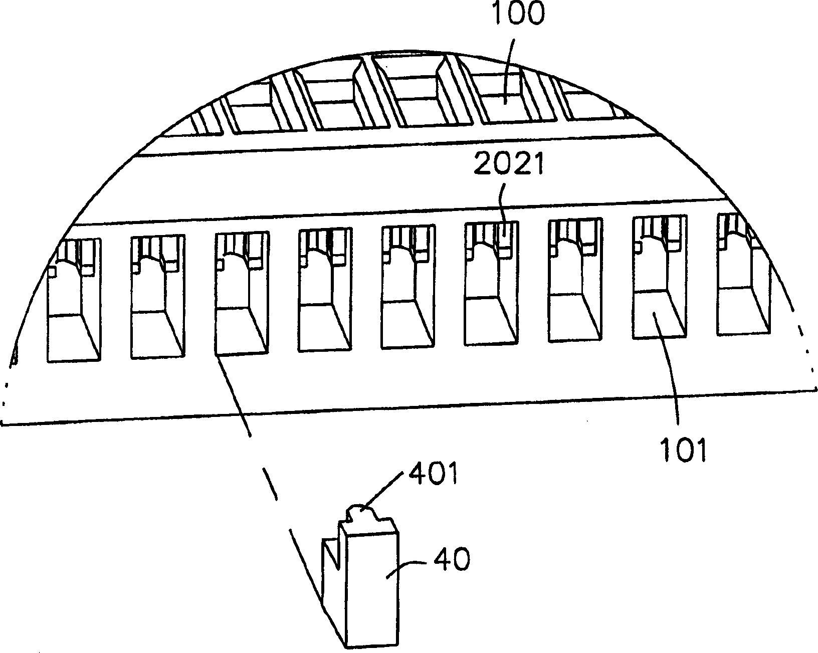 Method for mfg. electric connector containing multi-conducting terminals and metal frame by plugging shaping method