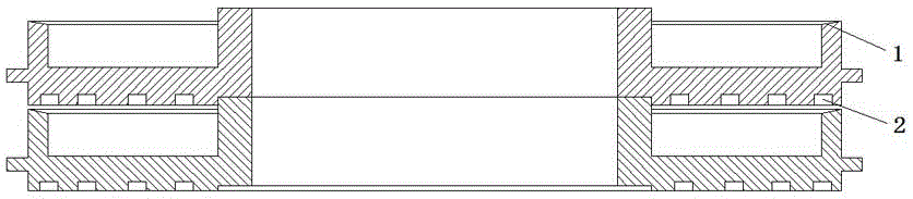 Evaporating pan for vacuum smelting furnace