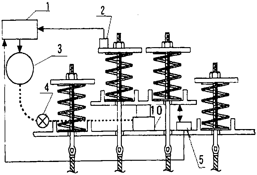 Elevator rope swing control device