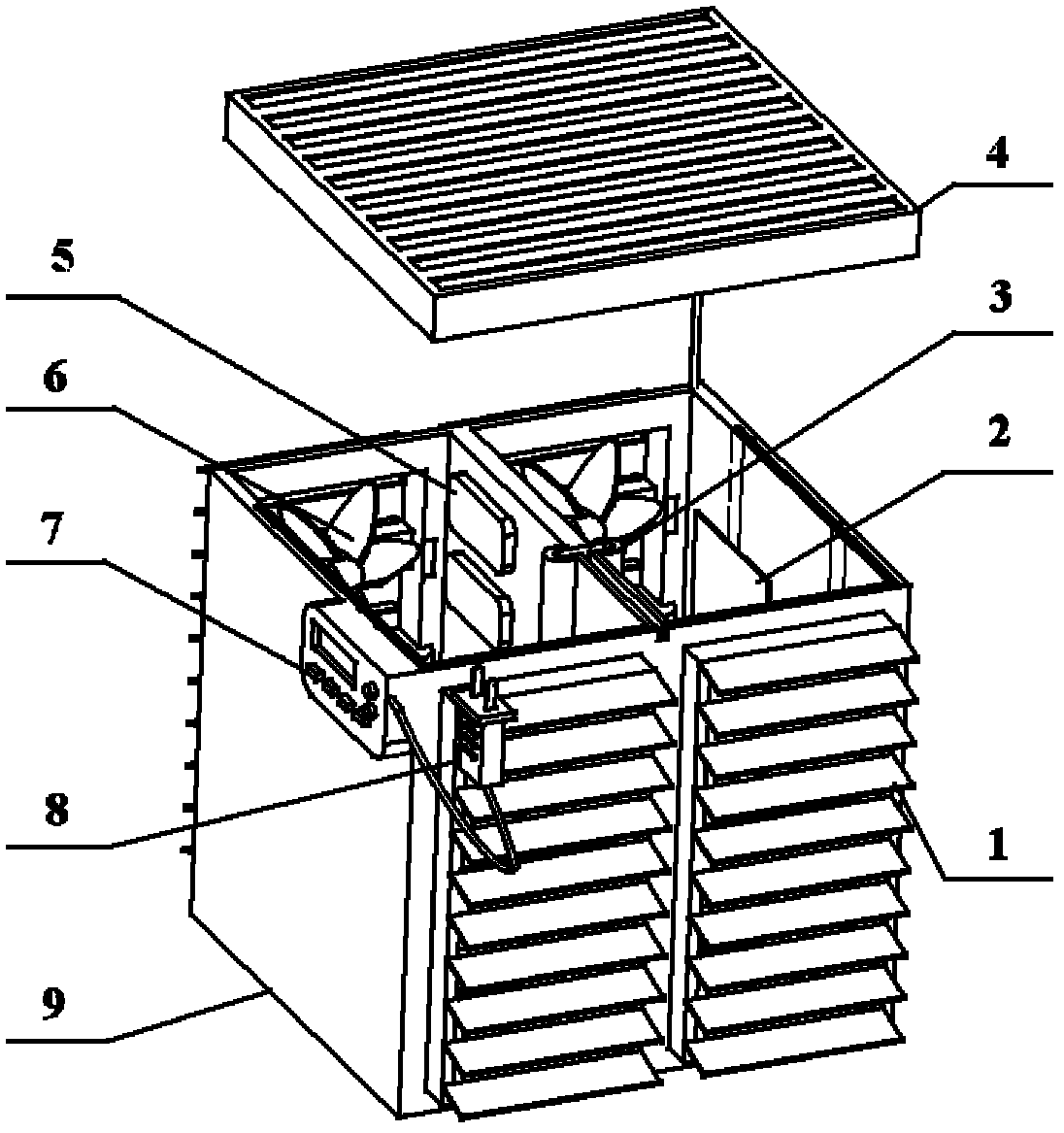 Temperature-adjustable electric automobile battery bin