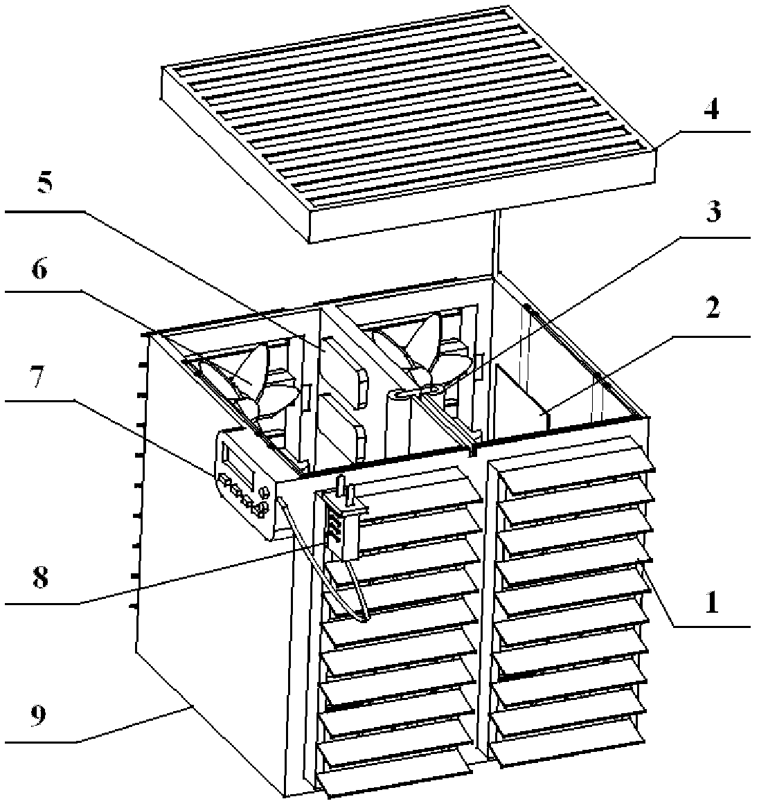 Temperature-adjustable electric automobile battery bin