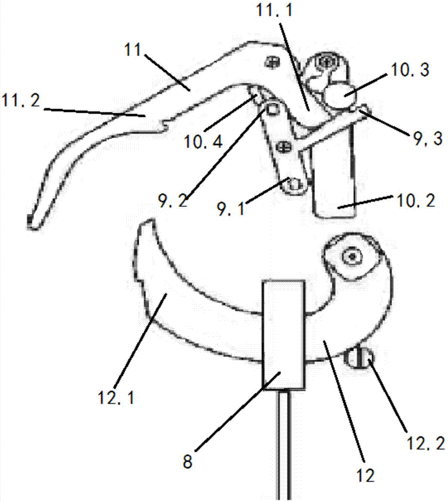 Latching device and gas transmission station pressure regulation safety cut-off valve