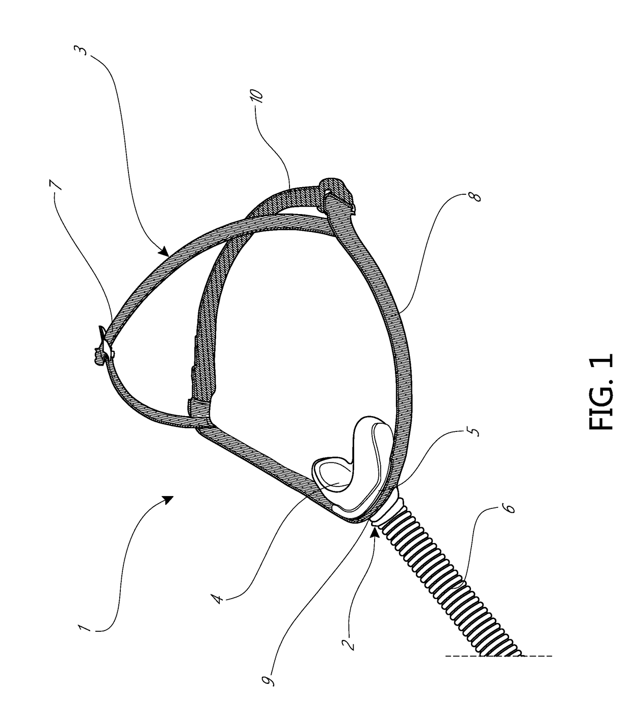 Frame and headgear for respiratory mask system