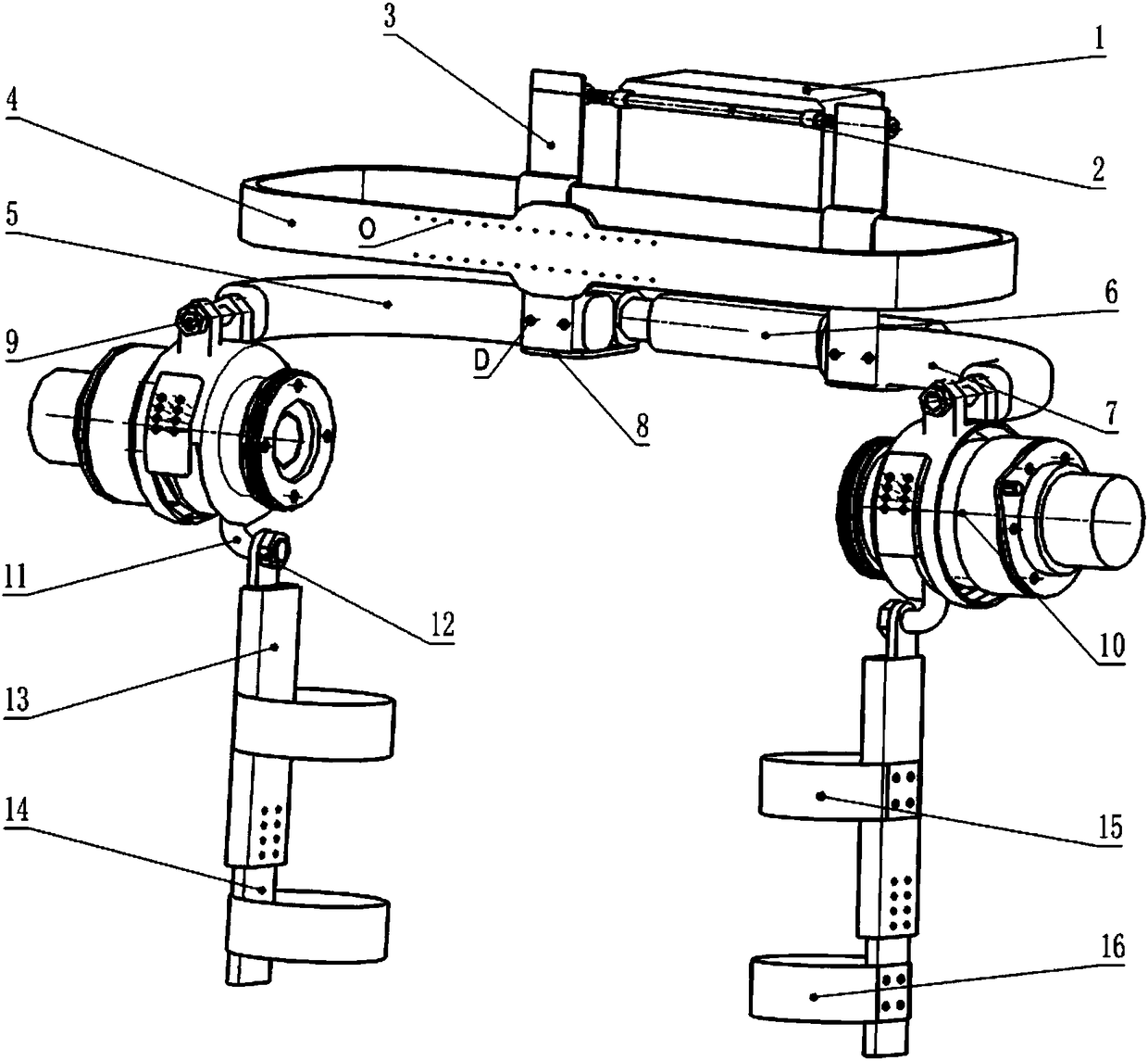 A portable hip assist mechanism