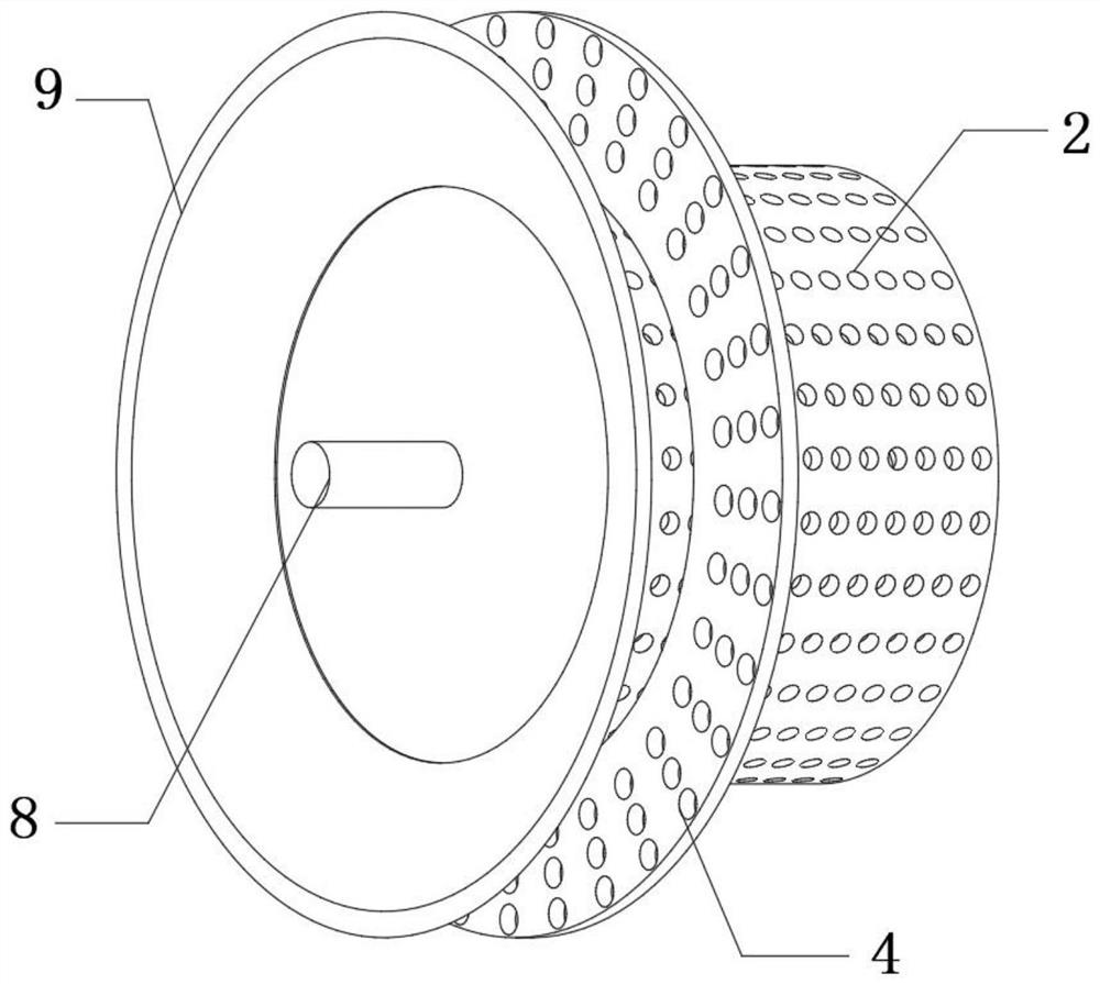 Particle separation structure and smoke dust treatment device