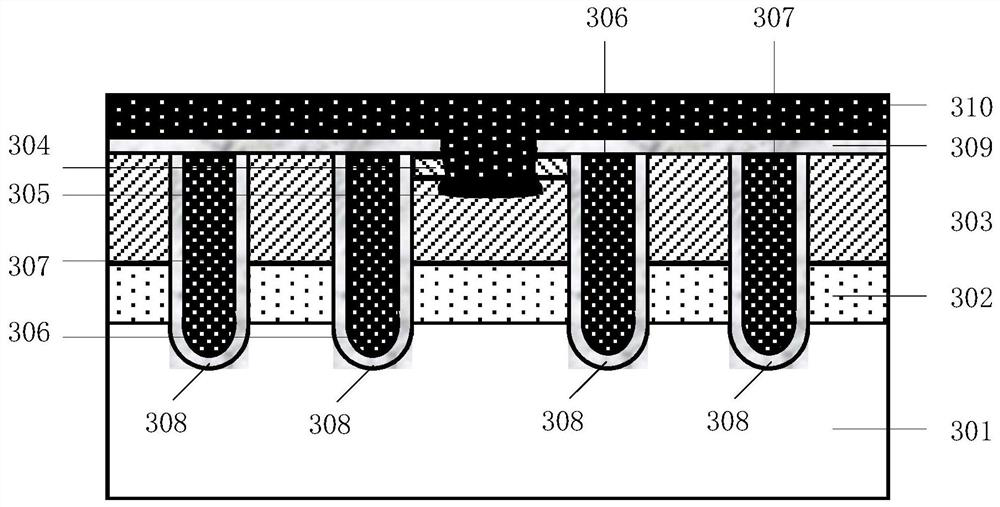 A composite gate igbt chip with three-dimensional channel