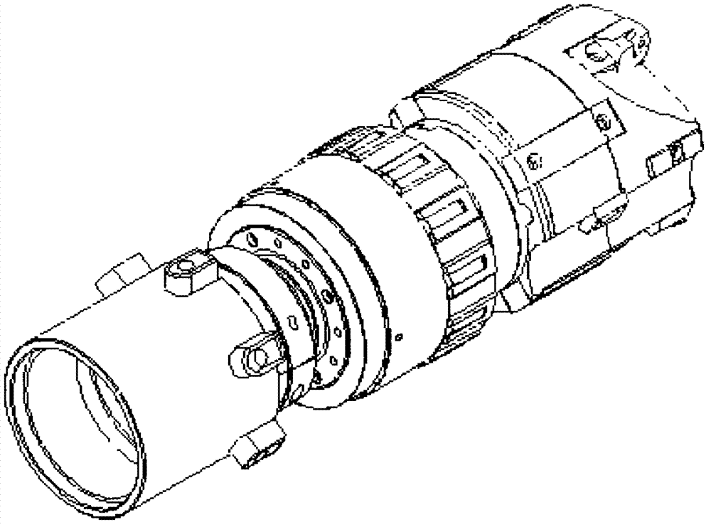 Automatically expanding and shrinking scraping-rolling combined deep hole cutter