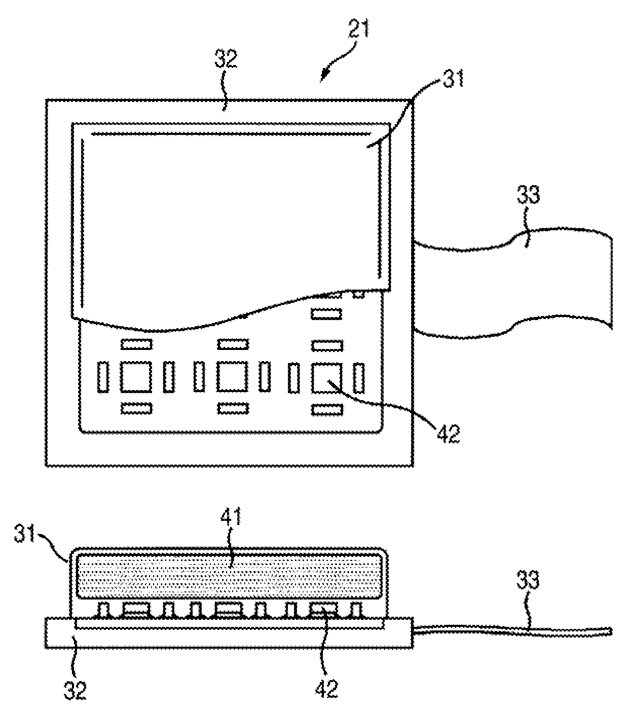 Device and method for detecting deformation of the viscoelastic magnet