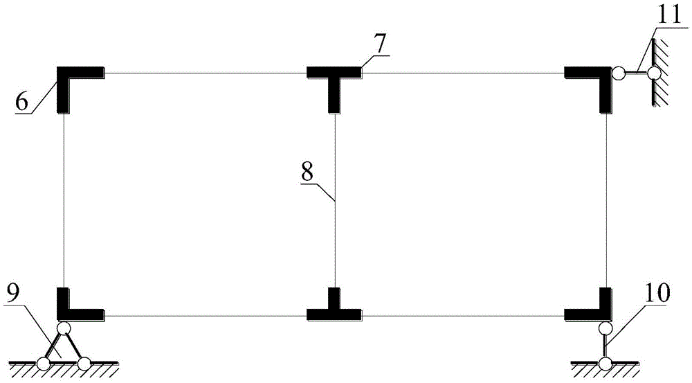 Internal force calculation method taking shear deformation of closed frame and rigid joints into consideration