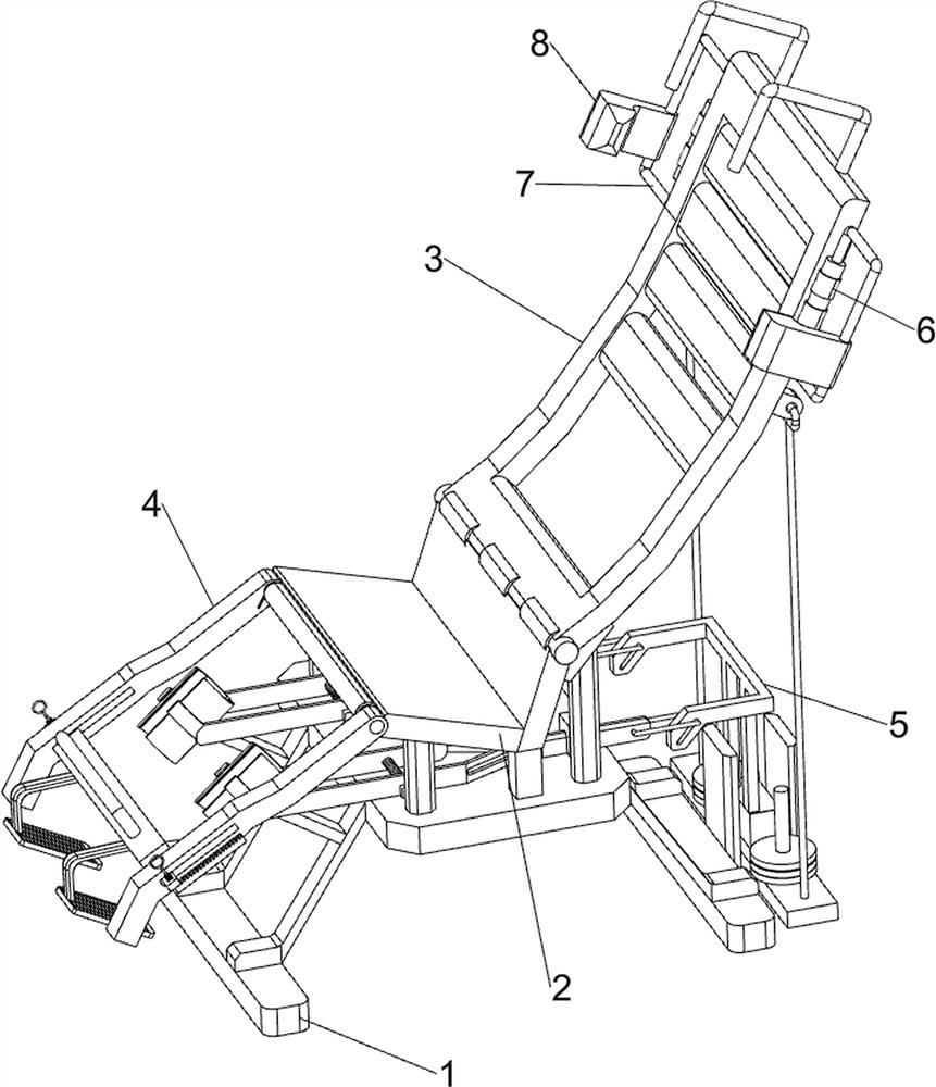 Sitting type body-building exercise chair