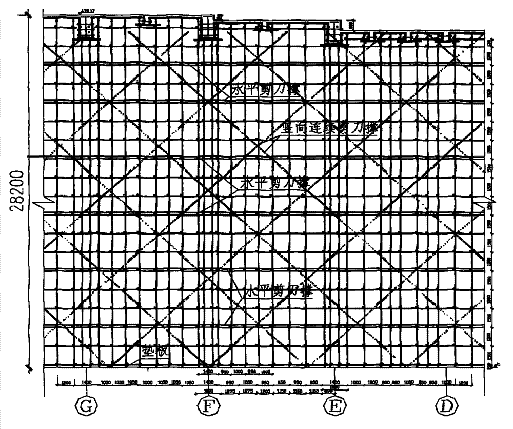 Method for testing tall concrete formwork supporting system