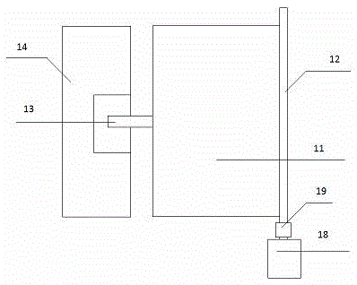 Whipping device of breeding boar running machine