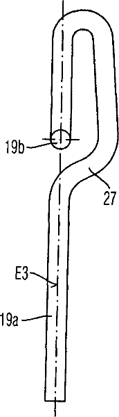 Axial piston machine having a guide limb for a cage segment