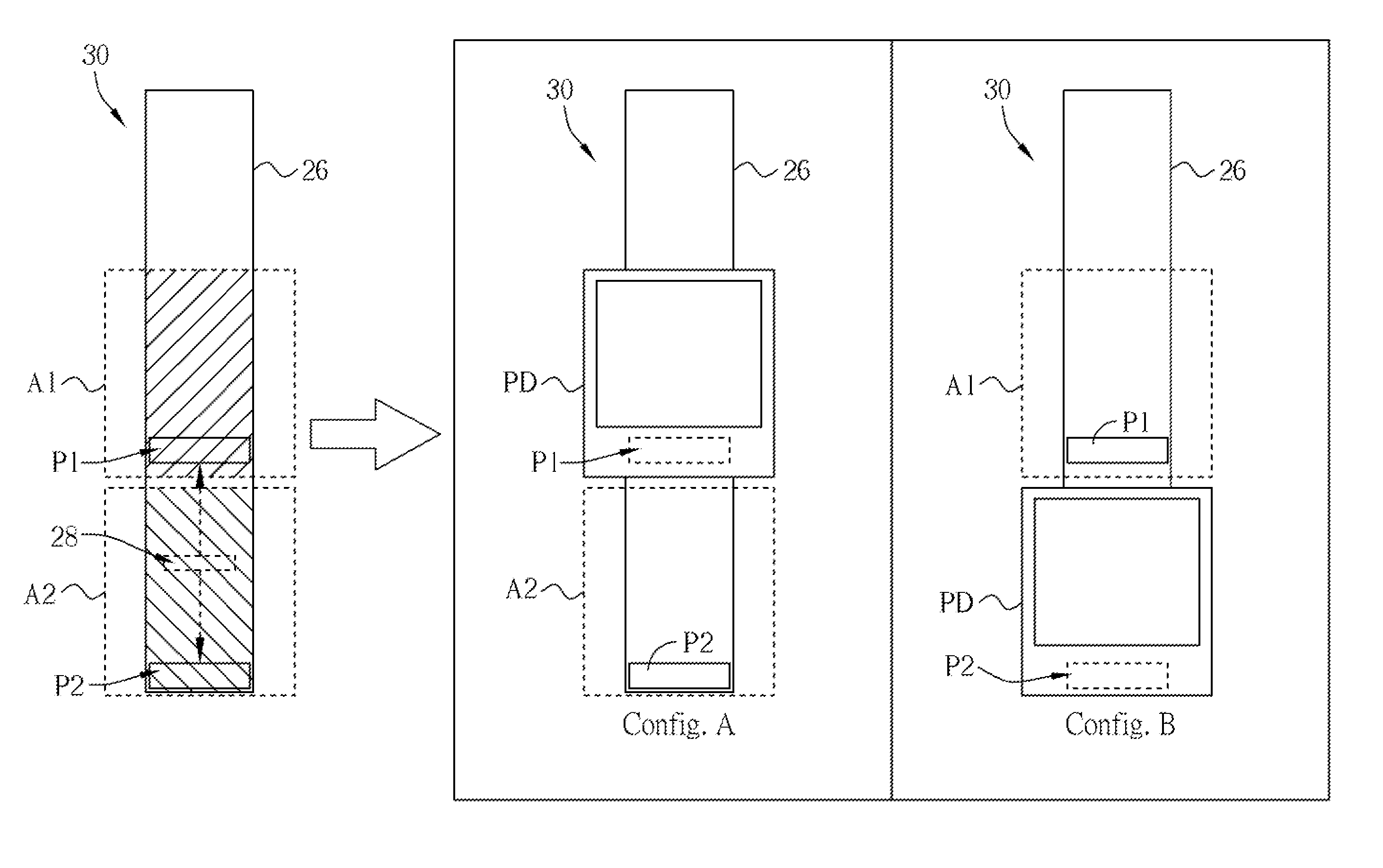 IO cell with multiple IO ports and related techniques for layout area saving