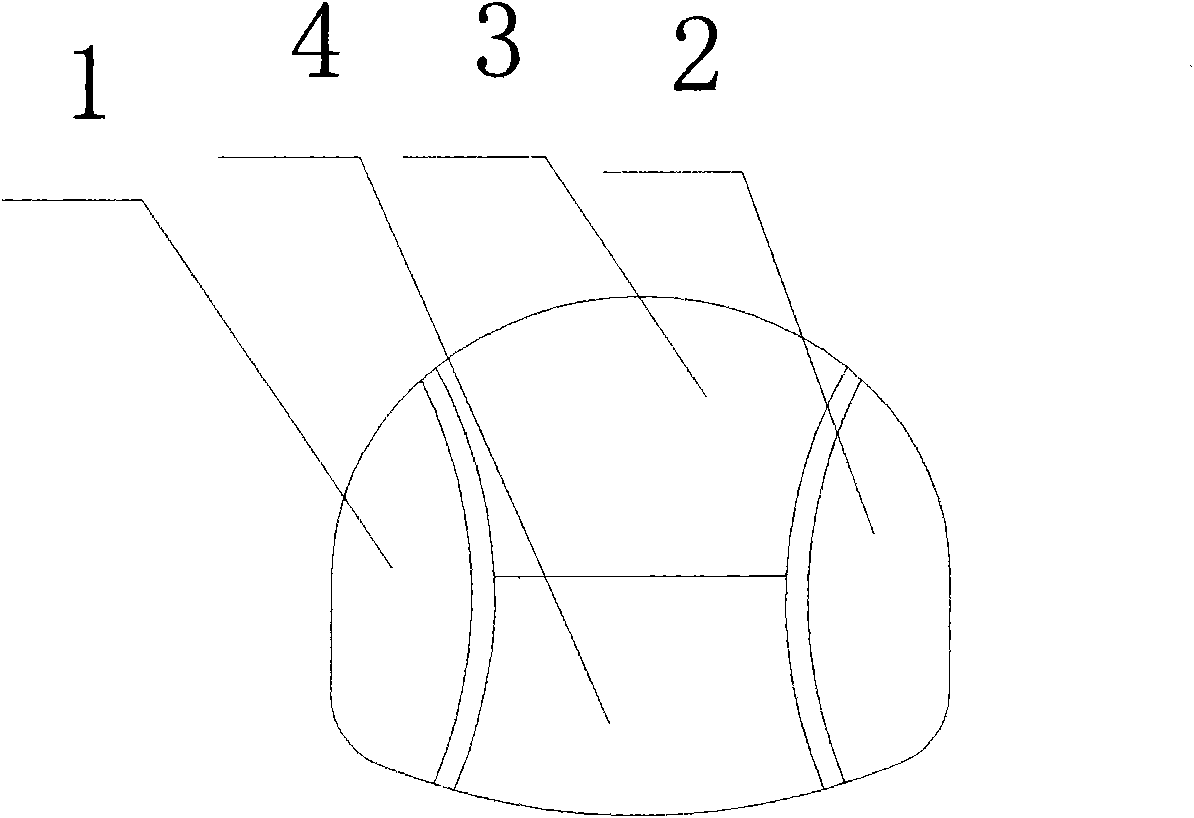 Tunnel double upper sidewall heading construction method