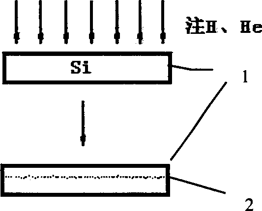 2D photon Si-base crystal waveguide don insulator with dual insulating burried layers and its preparing process