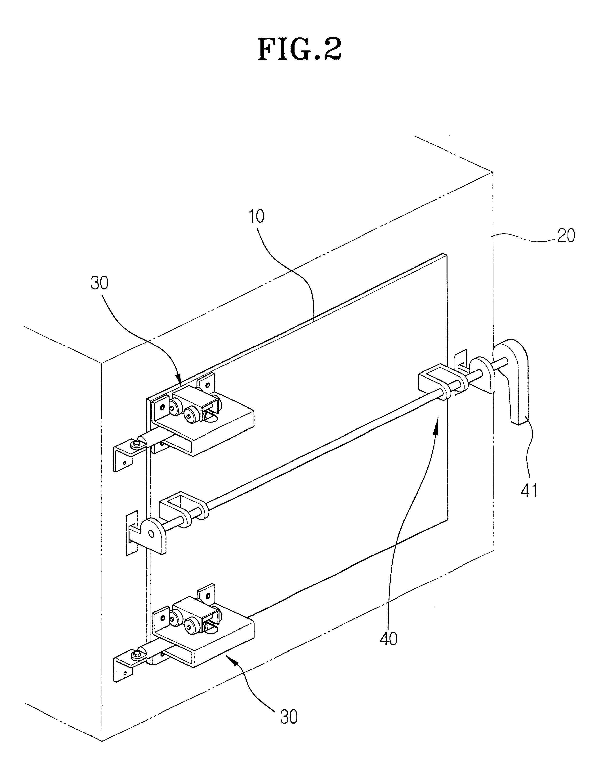 Door apparatus of an electrophotographic image printer