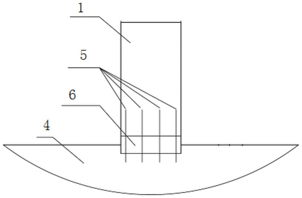 Straddle type monorail underground section rail wall structure and construction method thereof