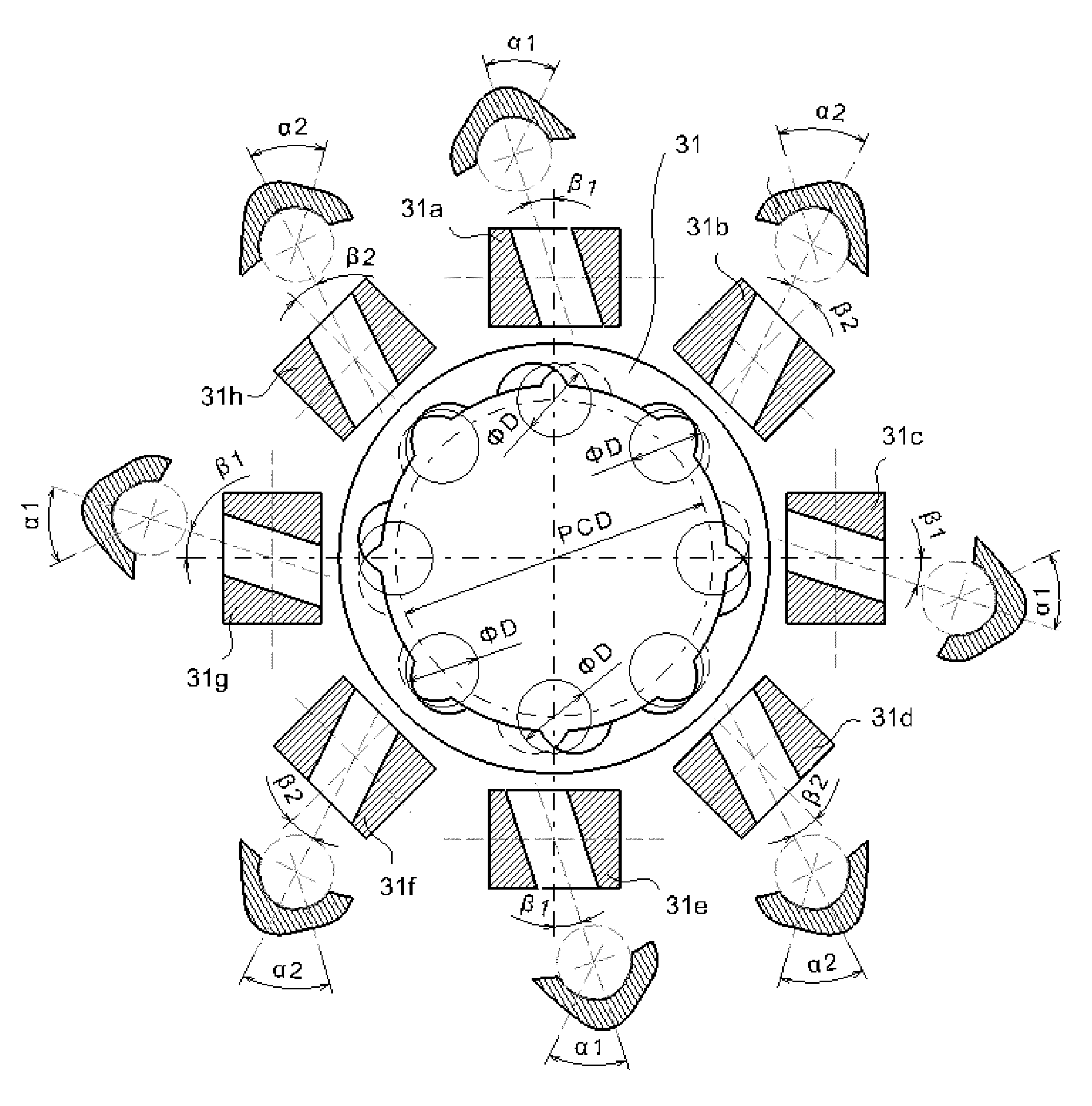 Cross groove type constant velocity joint