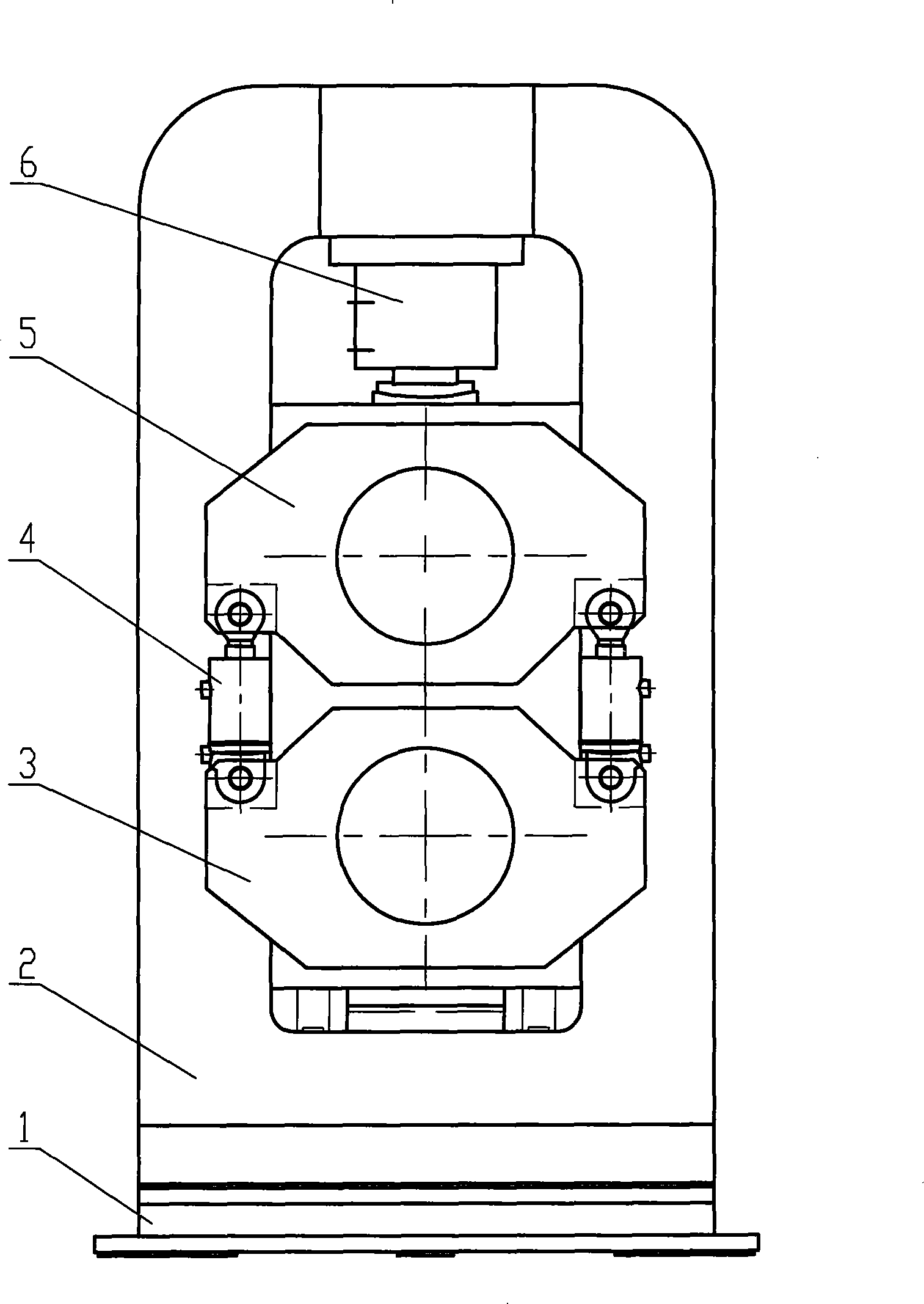 Hydraulic servo battery pole piece rolling mill