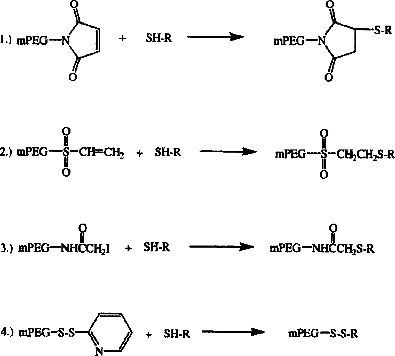 Polyethylene decorative nevin fibrinolytic enzyme and its preparation method