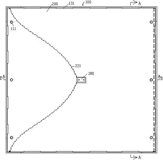 LED panel light structure