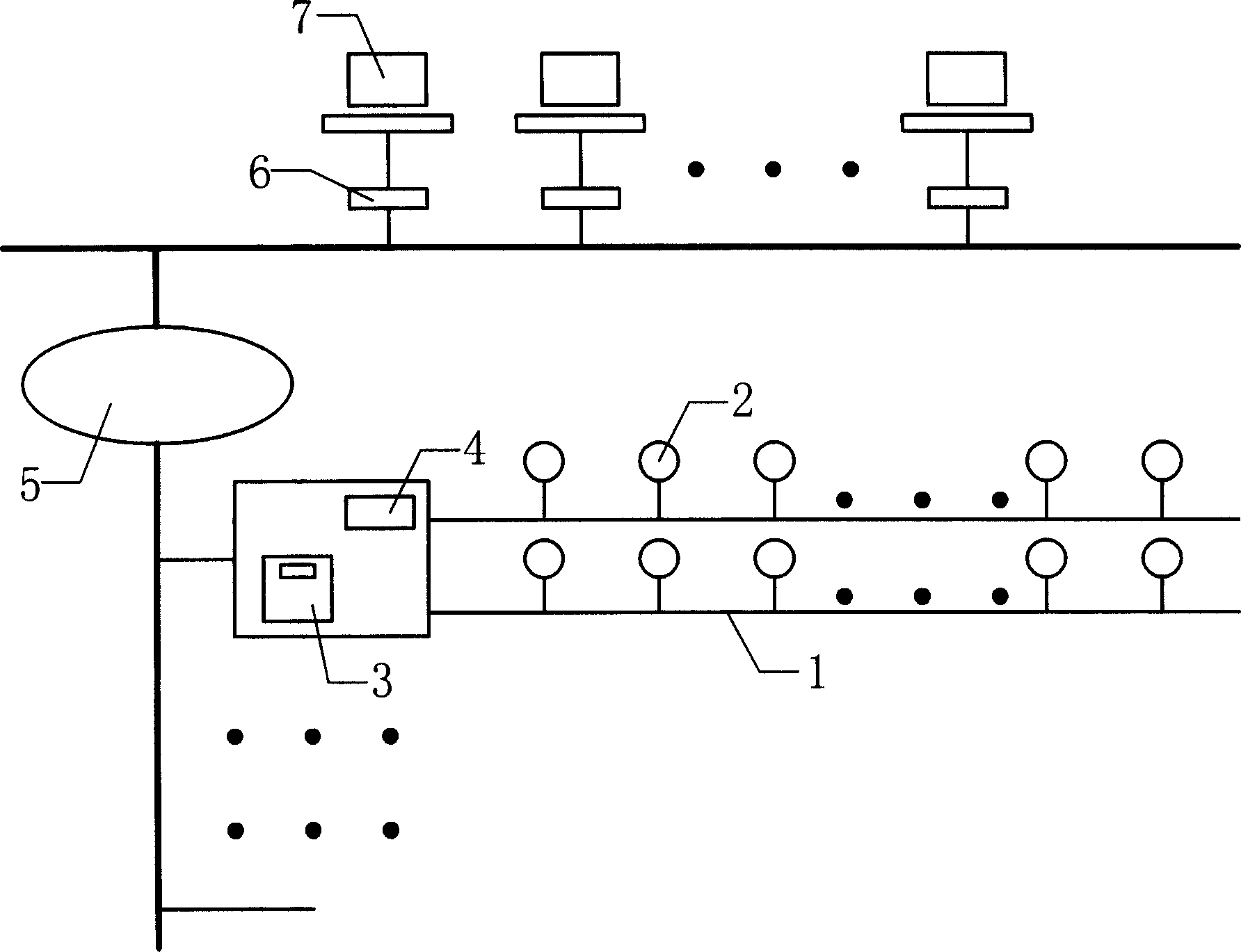 Remote monitoring system and monitoring method for underground communication cable