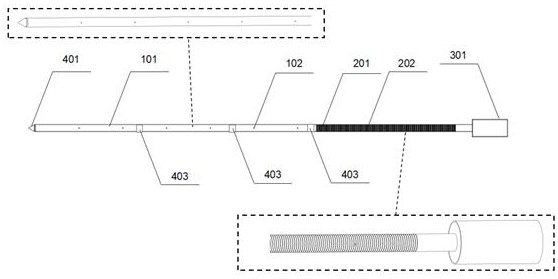 Pore pressure observation device for recognizing seabed interface based on natural potential method and working method