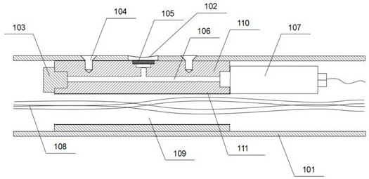 Pore pressure observation device for recognizing seabed interface based on natural potential method and working method