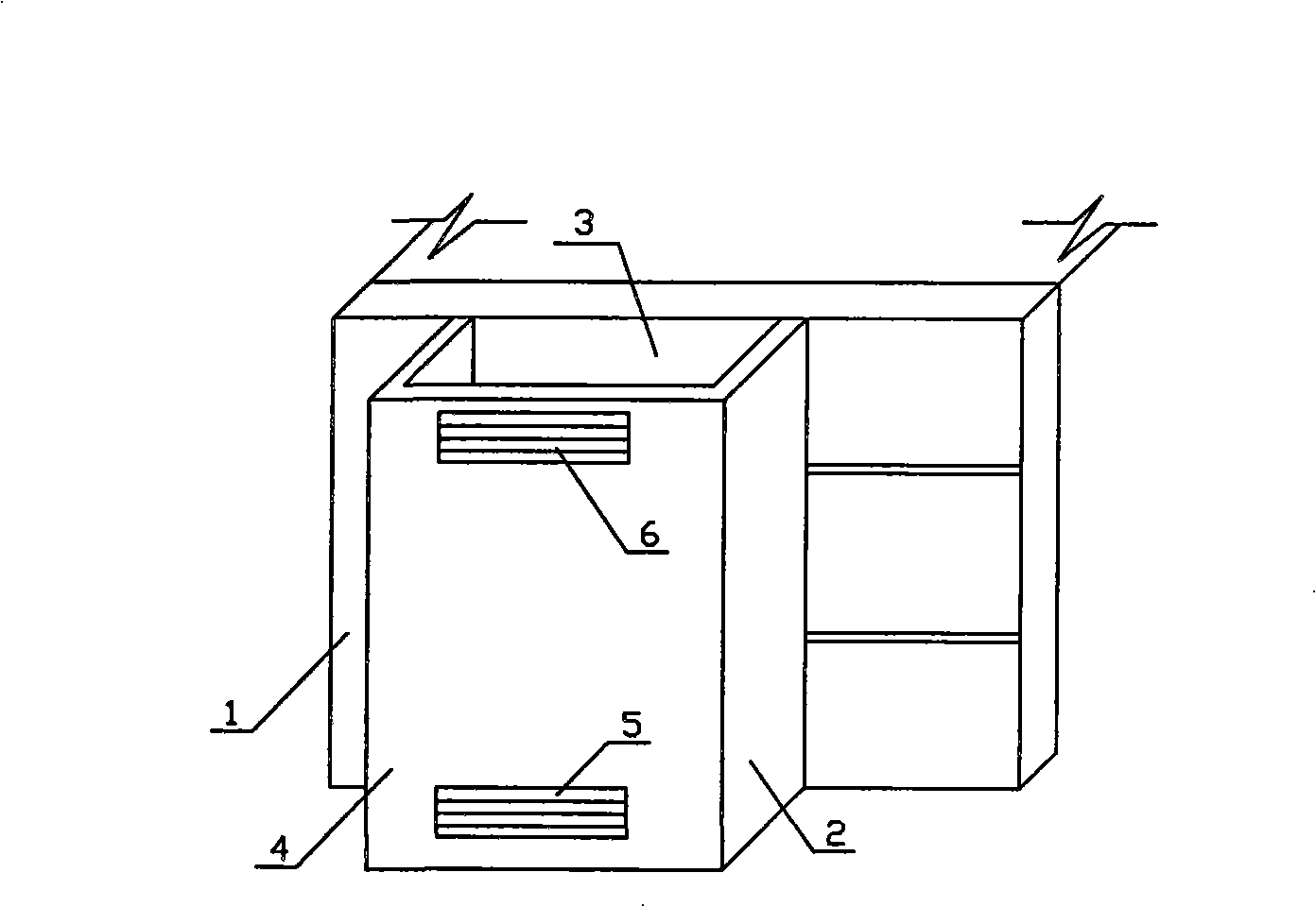 Respiration type construction energy-saving structure