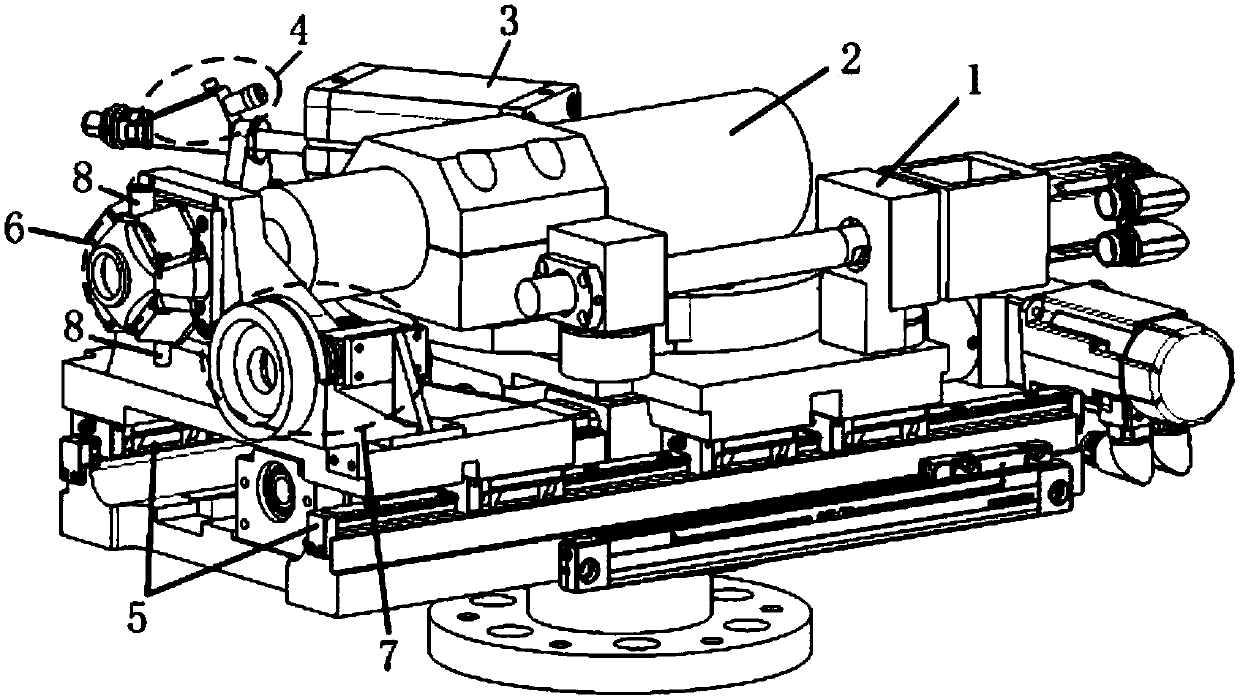 Drilling and interference bolt-inserting integrated device and method