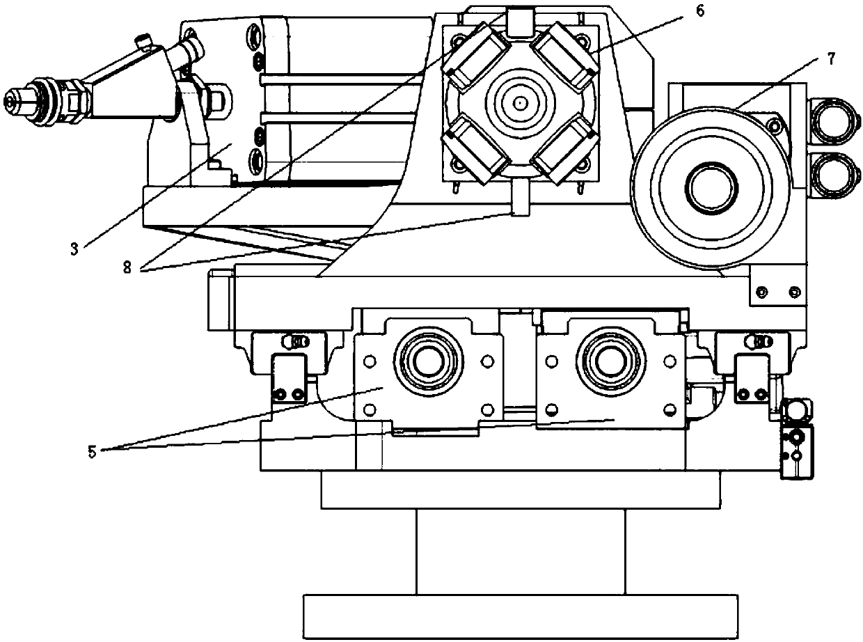 Drilling and interference bolt-inserting integrated device and method