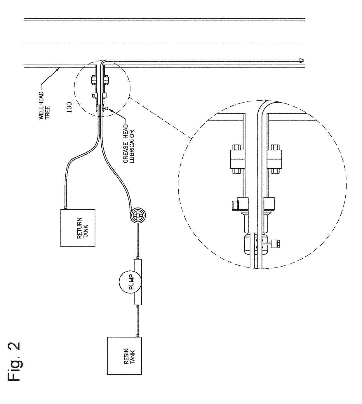 Lube and bleed casing adaptor