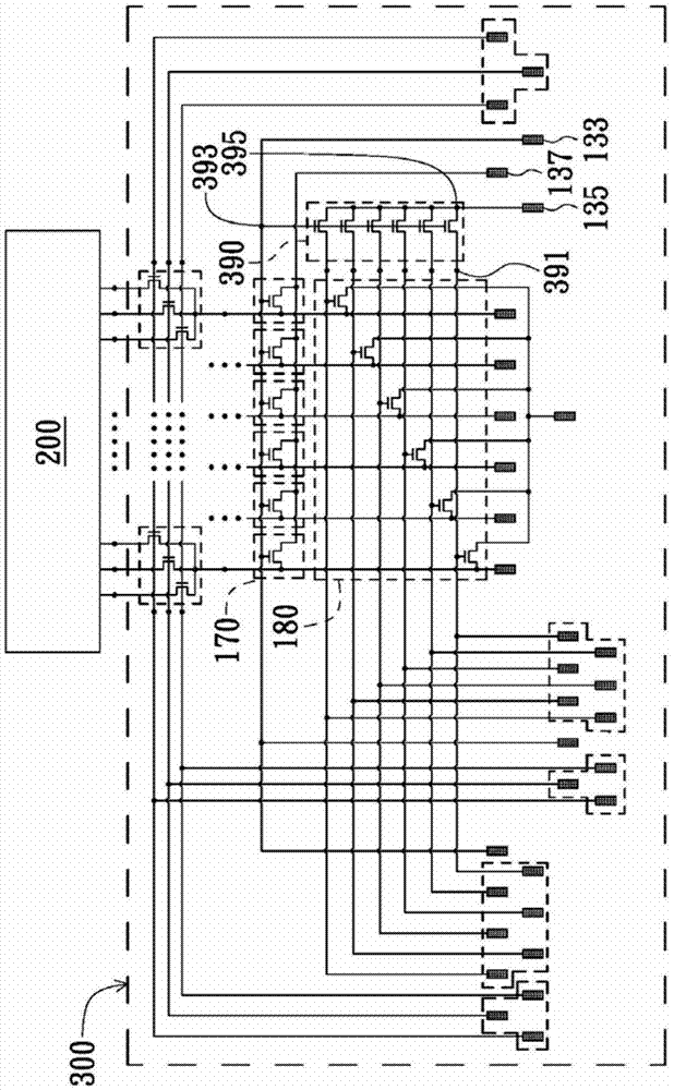 A detection circuit of a display panel